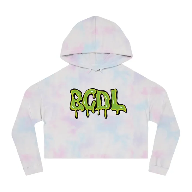 BCDL Drip Women’s Cropped Hooded Sweatshirt