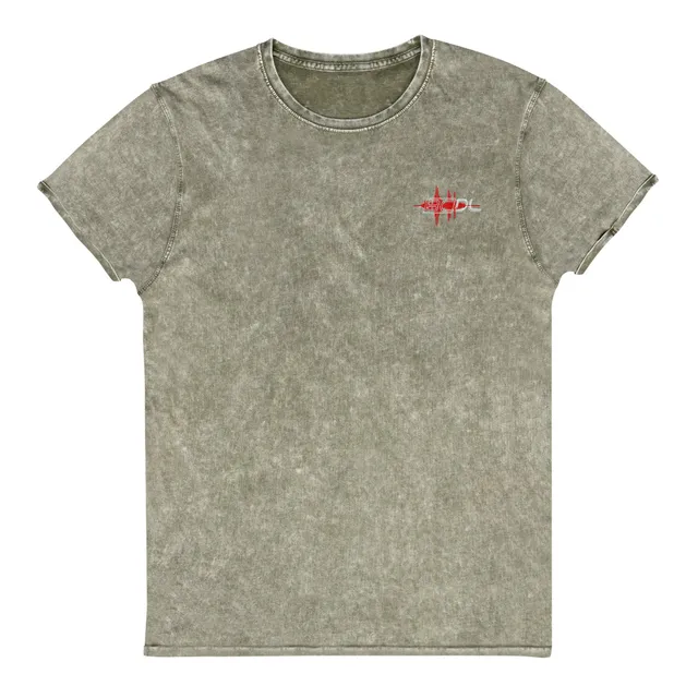 BCDL "Sound" Themed Embroidery Denim T-Shirt