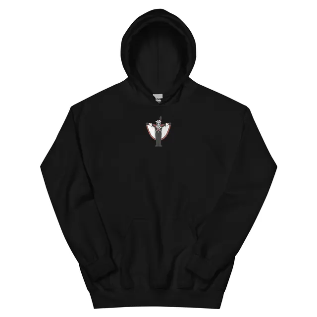 small-logo Bones Hoodie in Black