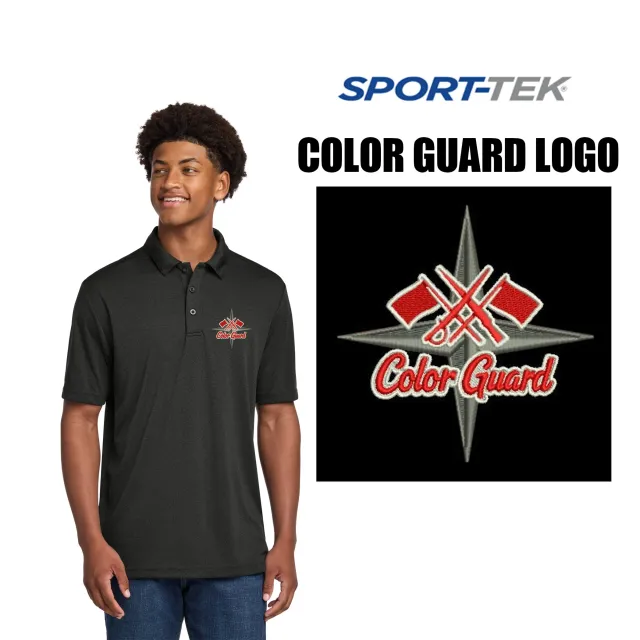 North Star Drum & Bugle Corps Sport-Tek® Endeavor Polo, COLOR GUARD logo, Adult Unisex/Men’s Fit, #ST467