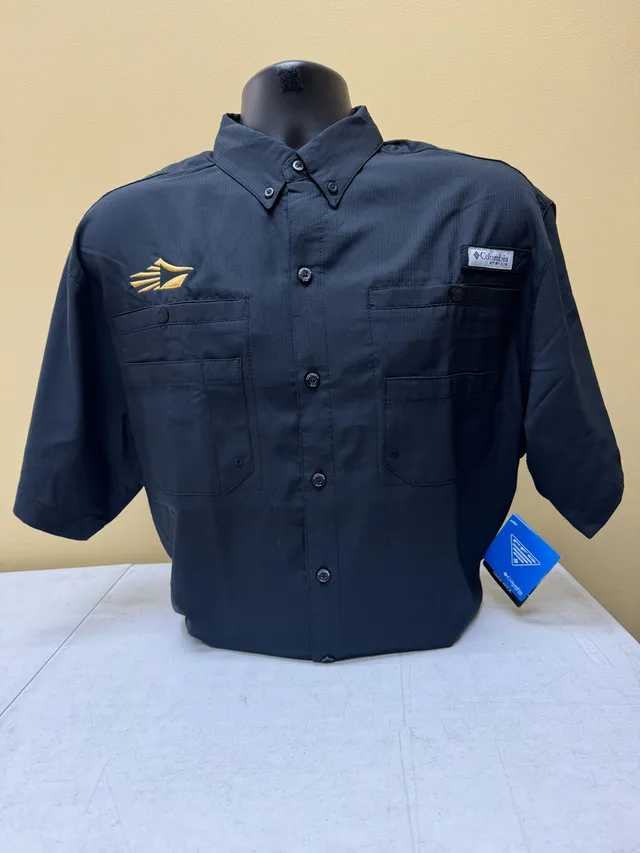 Columbia PFG Tamiami Short Sleeve Shirt (Black)