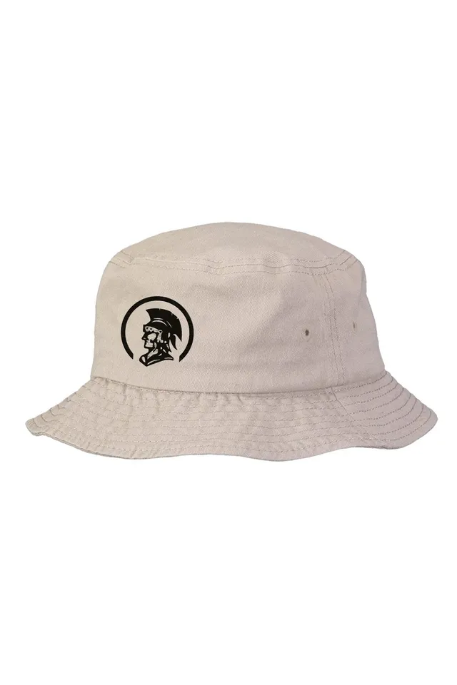 Bucket Hat with Embroidered Spartan Logo