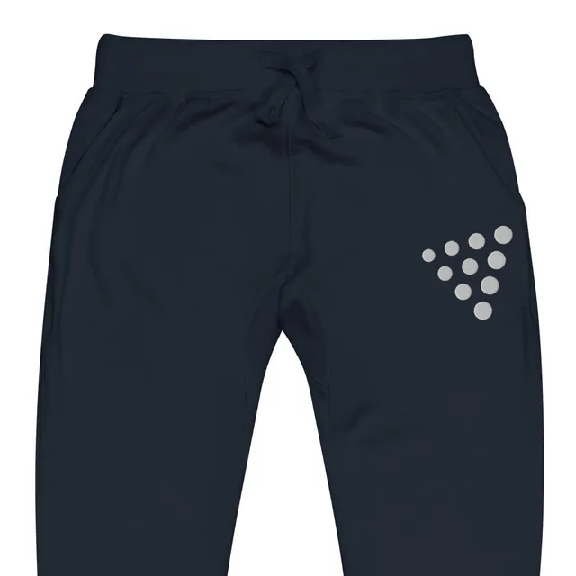 Unisex White Dots Fleece Sweatpants