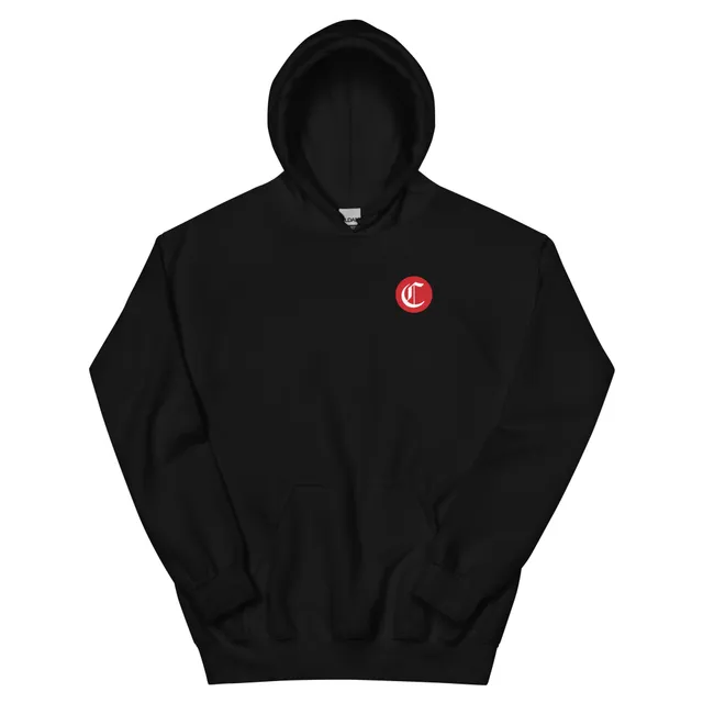Small Circle C Unisex Hoodie (Red, Gray, White & Black)