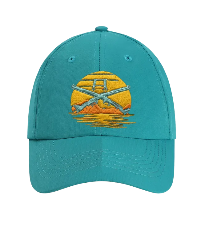 Teal Sunset Performance Hat (Small Fit)