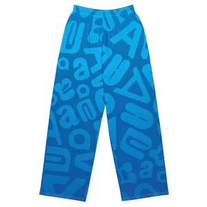 A-Side All-over print unisex wide-leg pants