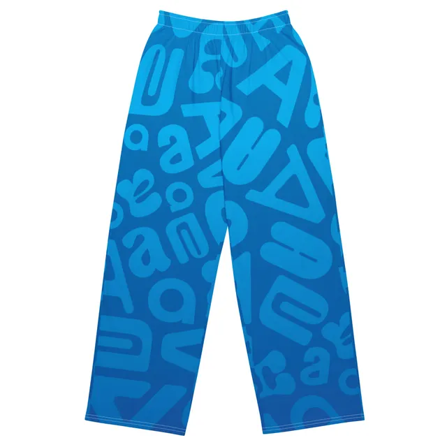 A-Side All-over print unisex wide-leg pants