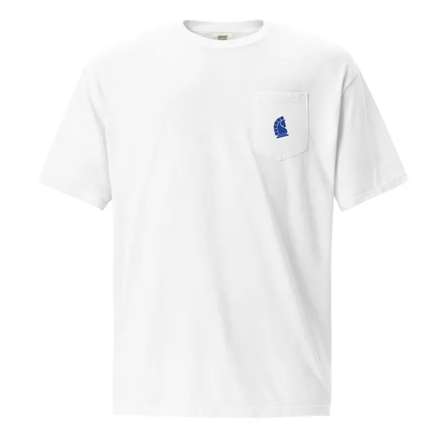 Blue Goathead Unisex Pocket Tee