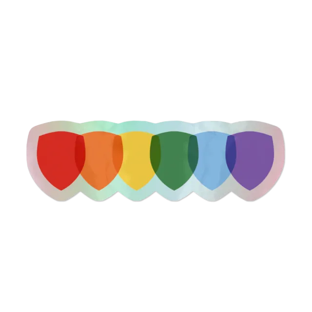 Shield Chain Holographic Sticker