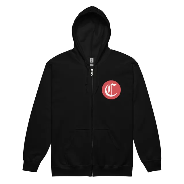 Circle C Zip Hoodie (Black, Grey, or White)