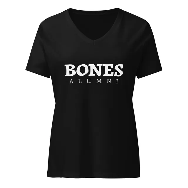 Bones alumni Women’s relaxed v-neck t-shirt