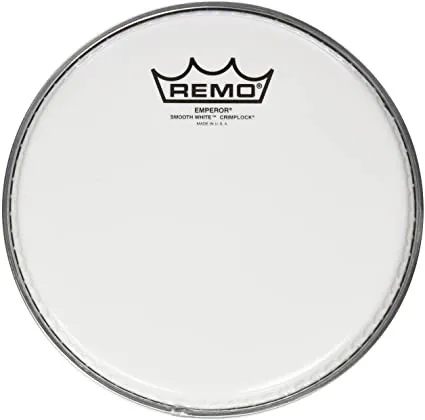 Remo 06" Emperor Smooth White Crimplock Marching Drum Head