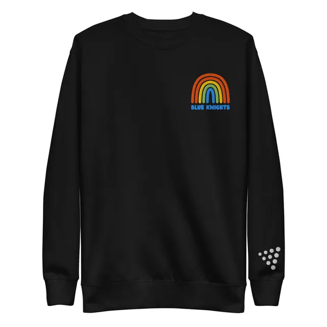Rainbow Embroidered Sweatshirt