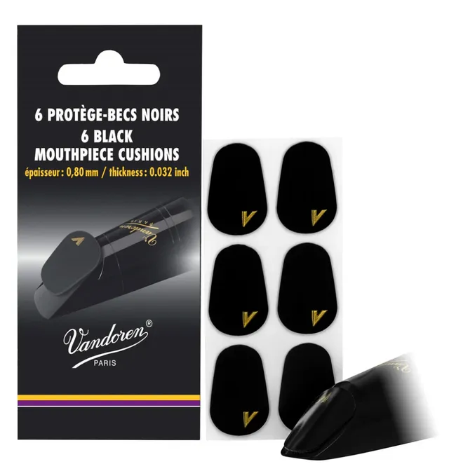 Vandoren VMCX6 Black Mouthpiece Cushions