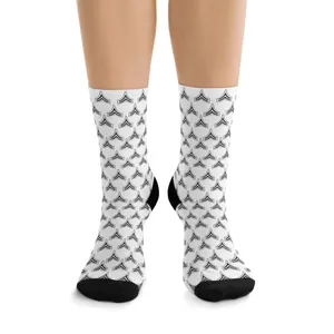 White Chevron Socks