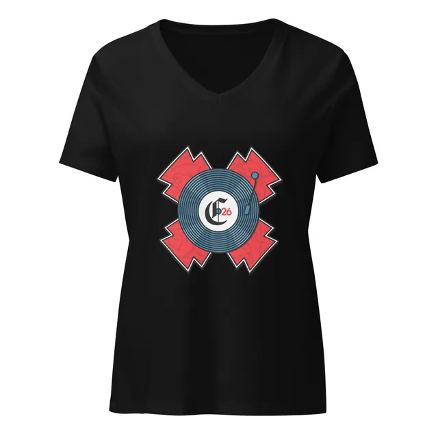 2026 Women’s Relaxed V-neck (Black, Dark Grey, Mauve, or White)