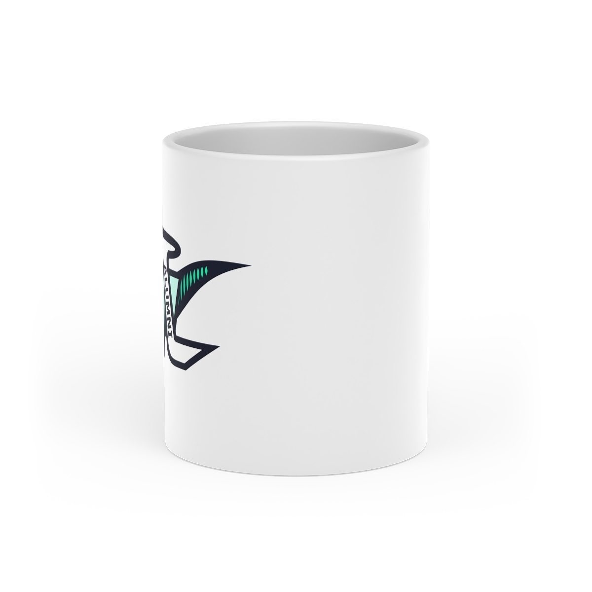 Northern Lights Alumni Logo Heart-Shaped Mug