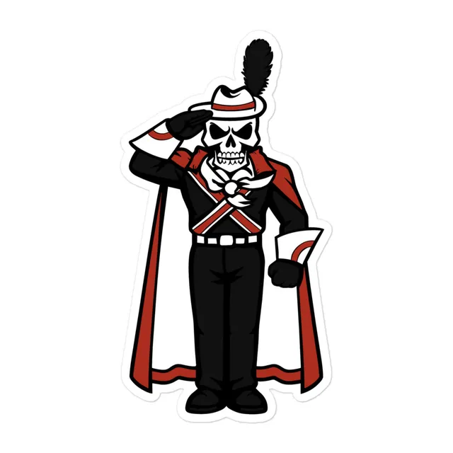 Saluting Bones Sticker