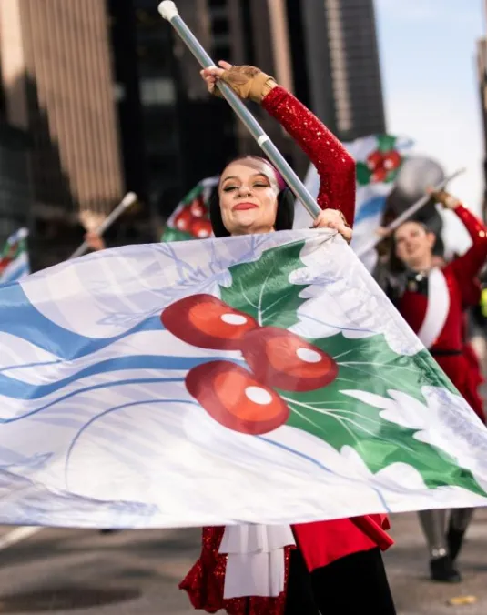 Holiday Themed Flags used in the Macy's Parade!