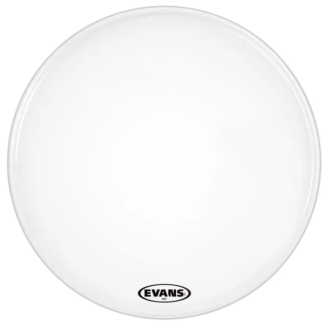 32" Evans MX2 Marching Bass Drum Head - White