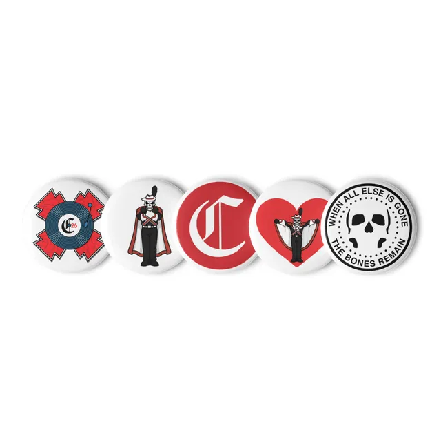 Crossmen Set of 5 Pin Buttons (2.25 inch)