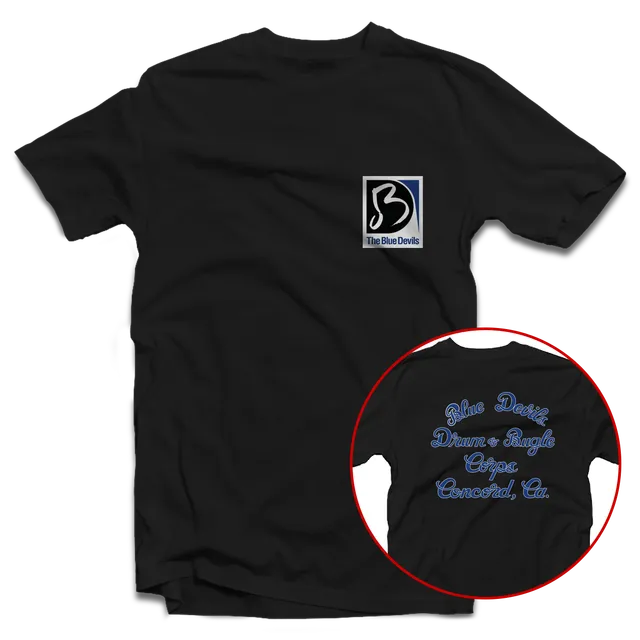 Blue Devil Corps Jacket Alumni Black T-Shirt