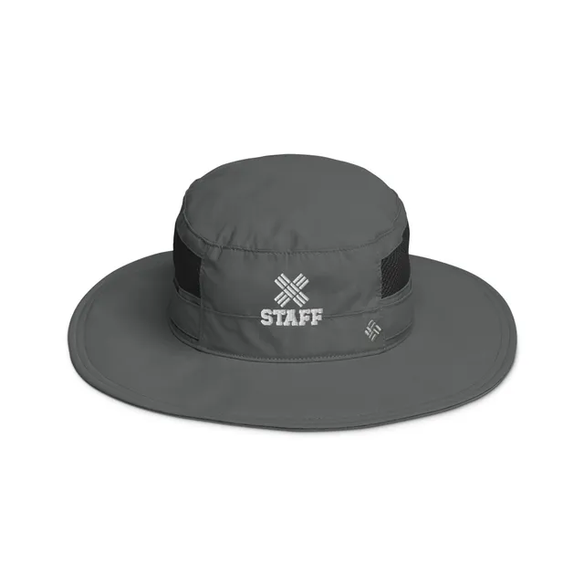 Staff Cross X Columbia booney hat (in Gray and Fossil)