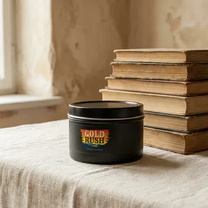 Gold Rush Scented Tin Candle — Evergreen Candle
