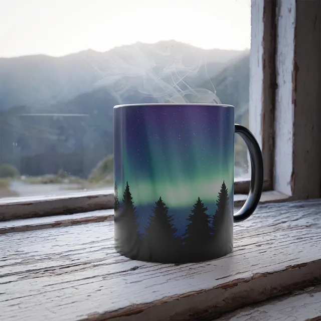Northern Lights Color Morphing Mug
