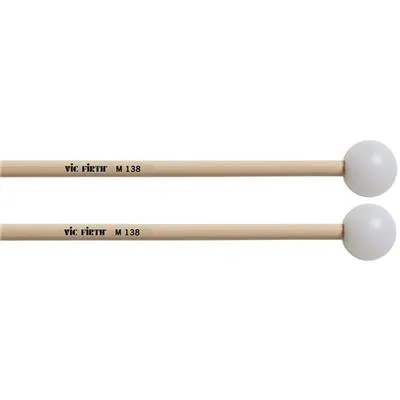 Vic Firth M138 Xylophone Mallets - Medium Poly with Brass Weight
