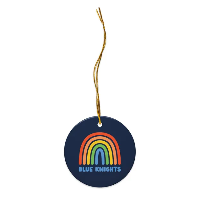 Rainbow Double-sided Ceramic Ornament