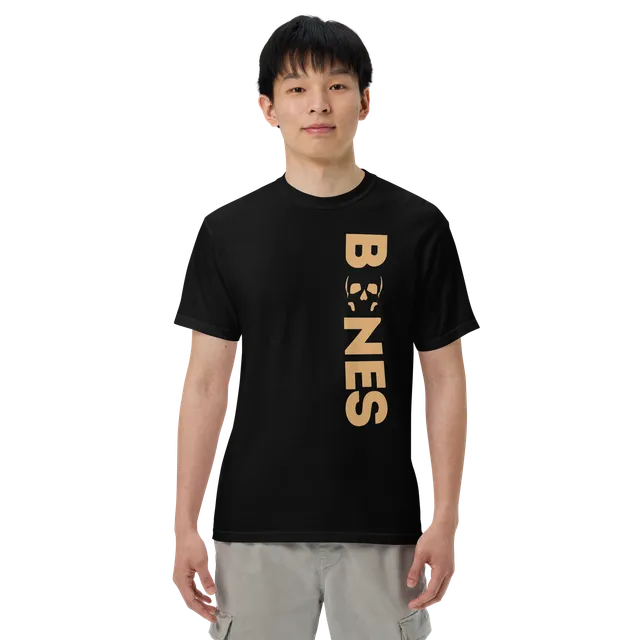 Vertical "Bones" Gold Tee