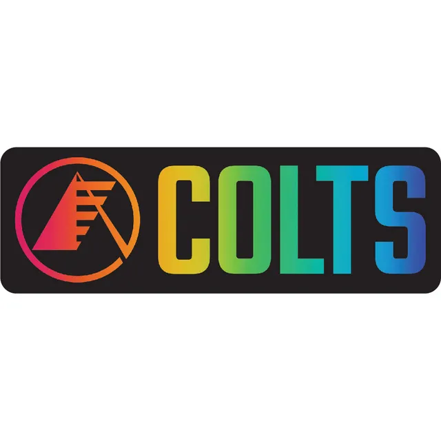 Colts Rainbow Fade Sticker