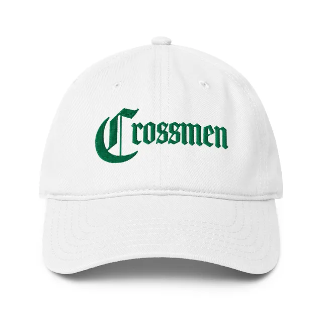 Crossmen Green Script Low-profile baseball cap