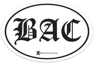BAC Magnet - White (6" x 4")