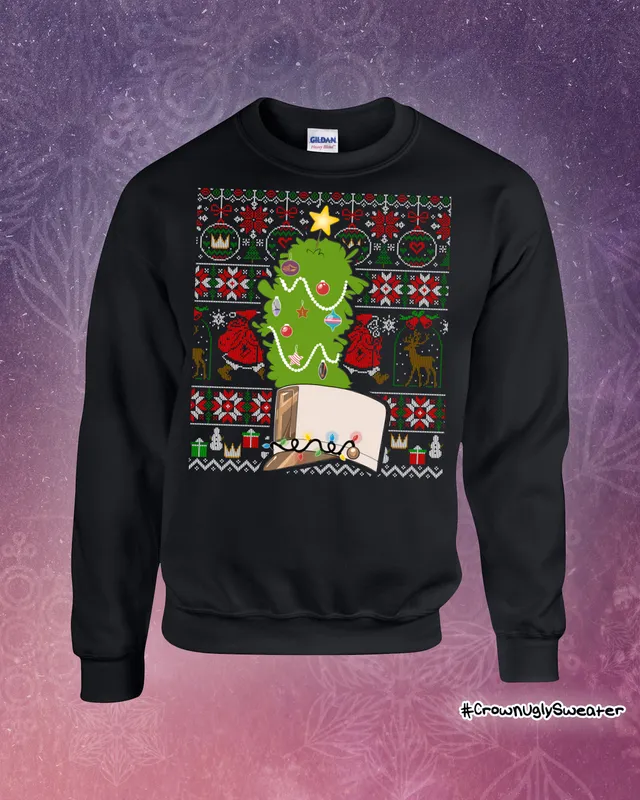 2023 Crown Ugly Christmas Sweater(Black)