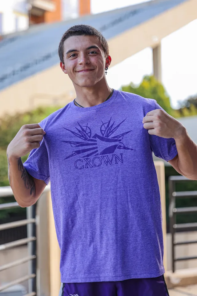 Spike Crown Tee(Heather Purple)
