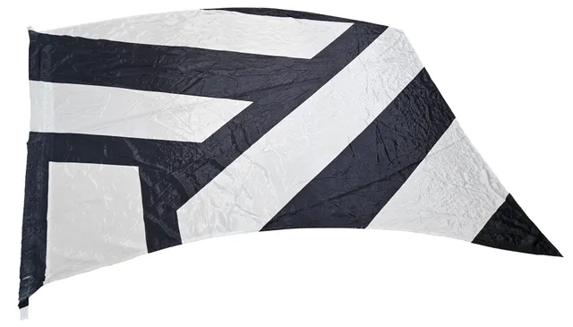 2024 TRICK Black & White Stripes Flag