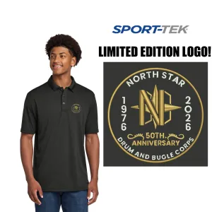 North Star Drum & Bugle Corps Sport-Tek® Endeavor Polo, LIMITED EDITION 50th ANNIVERSARY LOGO, Adult Unisex/Men’s Fit, #ST467