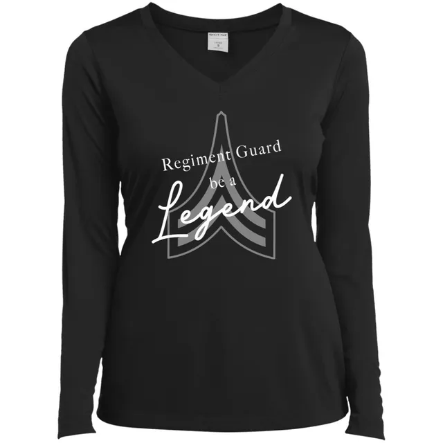 Be a Legend Ladies Long Sleeve Dri-Fit V-Neck