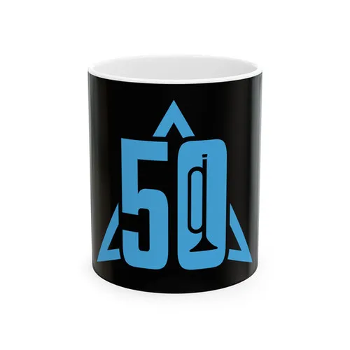 50th Anniversary Delta Ceramic Mug, Black, (11oz, 15oz)