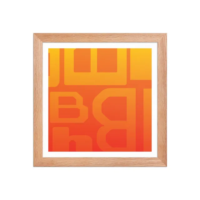 B Side album art in frame