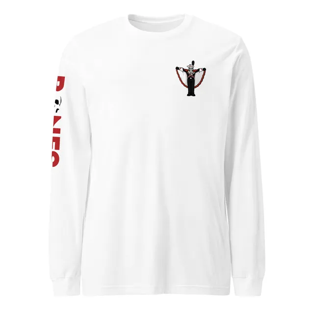 Vertical "Bones" Sleeve Long Sleeve Tee