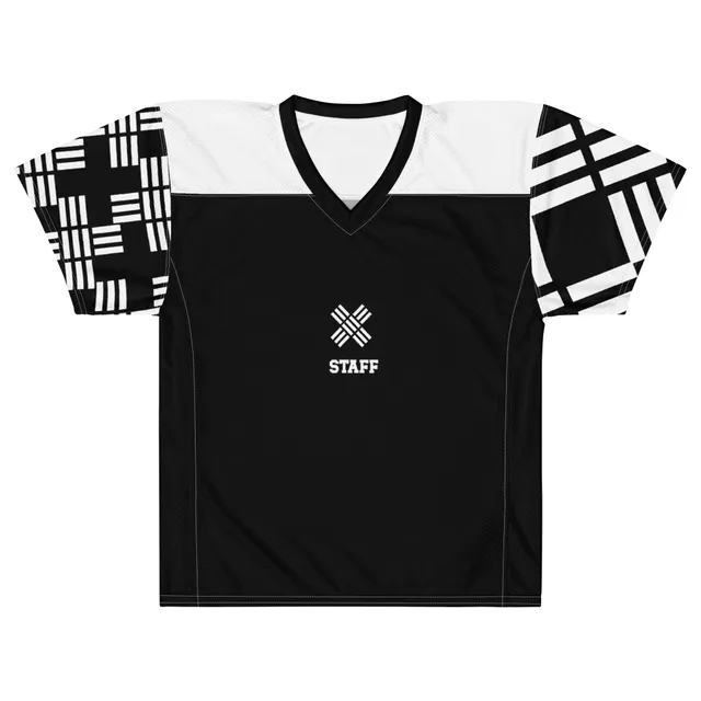 Staff White-X American football jersey