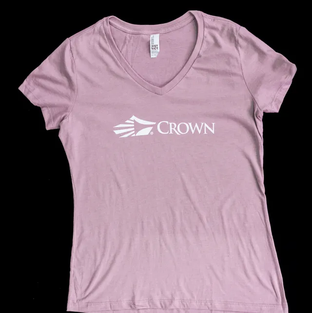 Contoured V-Neck Tee (HTHR Lavender)