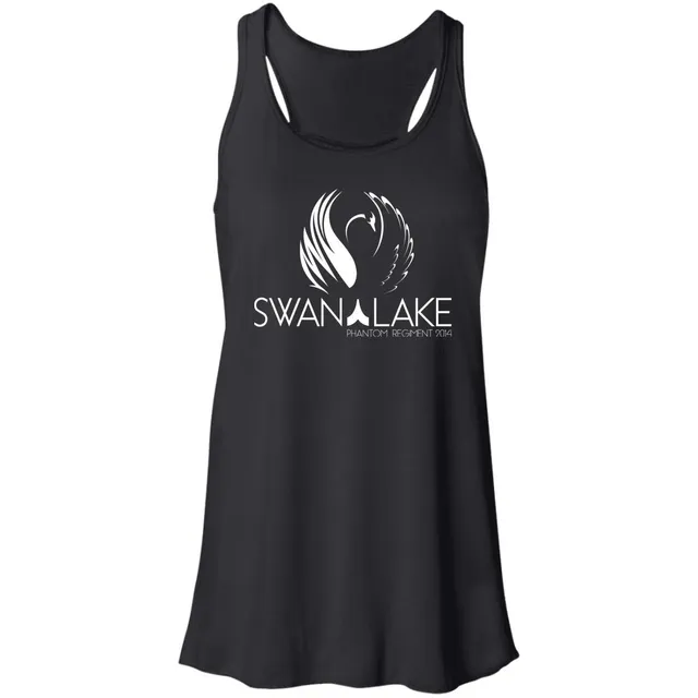 Swan Lake Flowy Racerback Tank