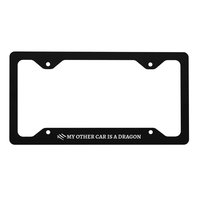 Metal license plate frame