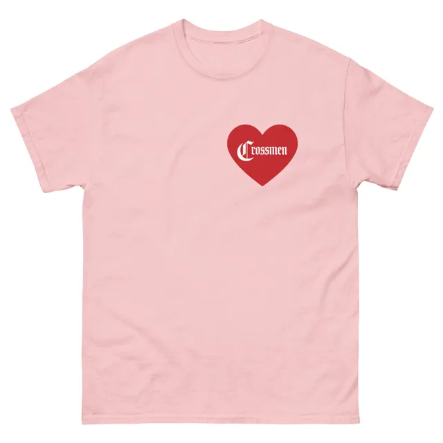 Crossmen Heart T-Shirt (Black, Pink, White, Grey)