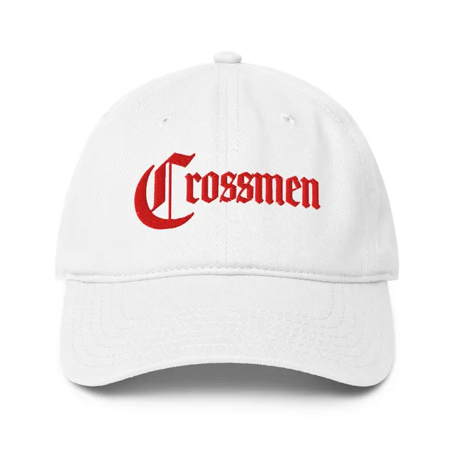 Crossmen Red Script Low-profile baseball cap (Black or White)