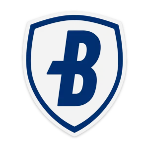 Bluecoats Shield Sticker - Clear!